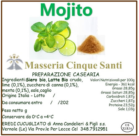 formaggio al mojito