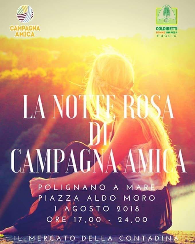 notte rosa campagna amica polignano